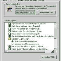 Windows Ayarları Bölüm I Transport PC V. KISIM WINDOWS AYARLARI Yazılımsal ayarlamalar (Windows XP, BIOS, Player) diğer bilgisayarlarda farklı sonuçlar doğurabilir. Bir kısmı işletim sisteminin çalışış biçimini etkileyen bu agresif ayarlar ev veya iş yeri bilgisayarlarında uygulandığında işletim sisteminin çökmesine, doğru çalışmamasına, veri kayıplarına ve hatta donanımsal arızalara neden olabilir. Ayarların bir kısmı, sadece...