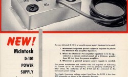 McIntosh Power Supply 1950′lerden bir diğer McIntosh reklamı Benzer YazılarAiwa AD-5200Salı Fetişizmi: Luxman MQ36Hitachi ReklamıSalı Fetişizmi: Luxman MQ68 Custom